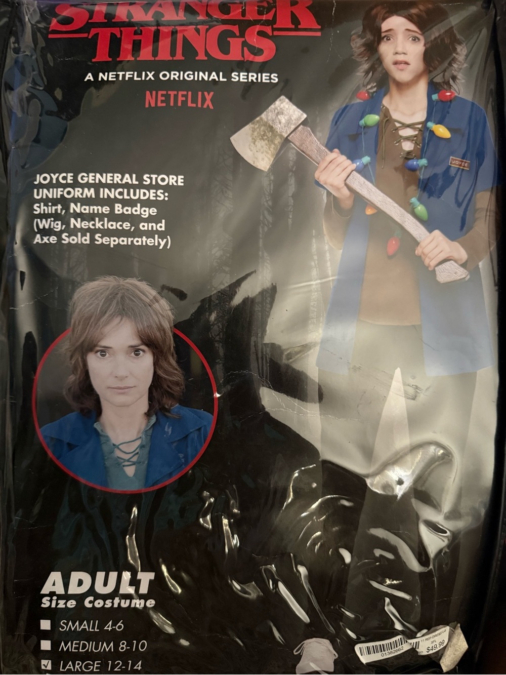 Stranger Things Joyce Byers Netflix Costume Uniform Shirt Adult Large